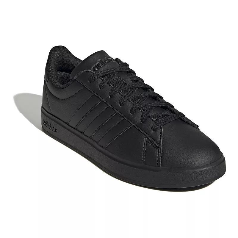 adidas Grand Court 2.0 Cloudfoam Men's Shoes - Size 14, Black Black White Product Image