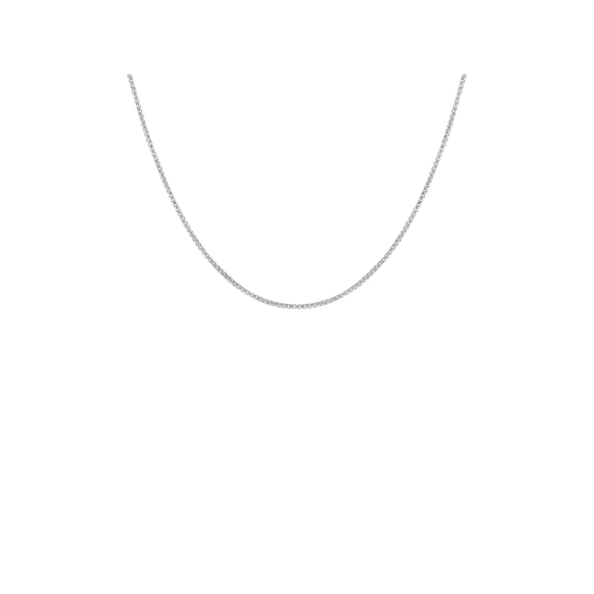 PRIMROSE Sterling Silver Rounded Box Chain Necklace, Women's, Size: 18" Product Image