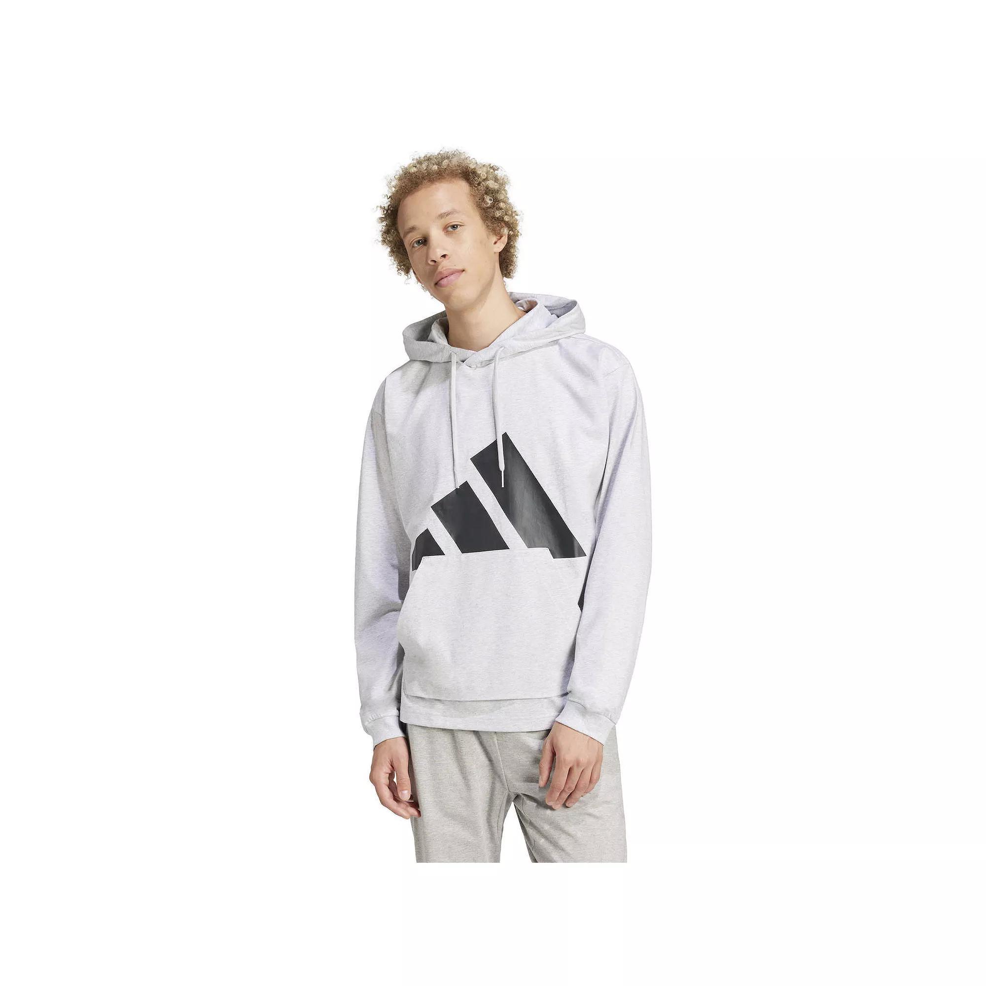 Men's adidas Essentials Single Jersey Sportswear Hoodie, Size: Small, Lgh Product Image