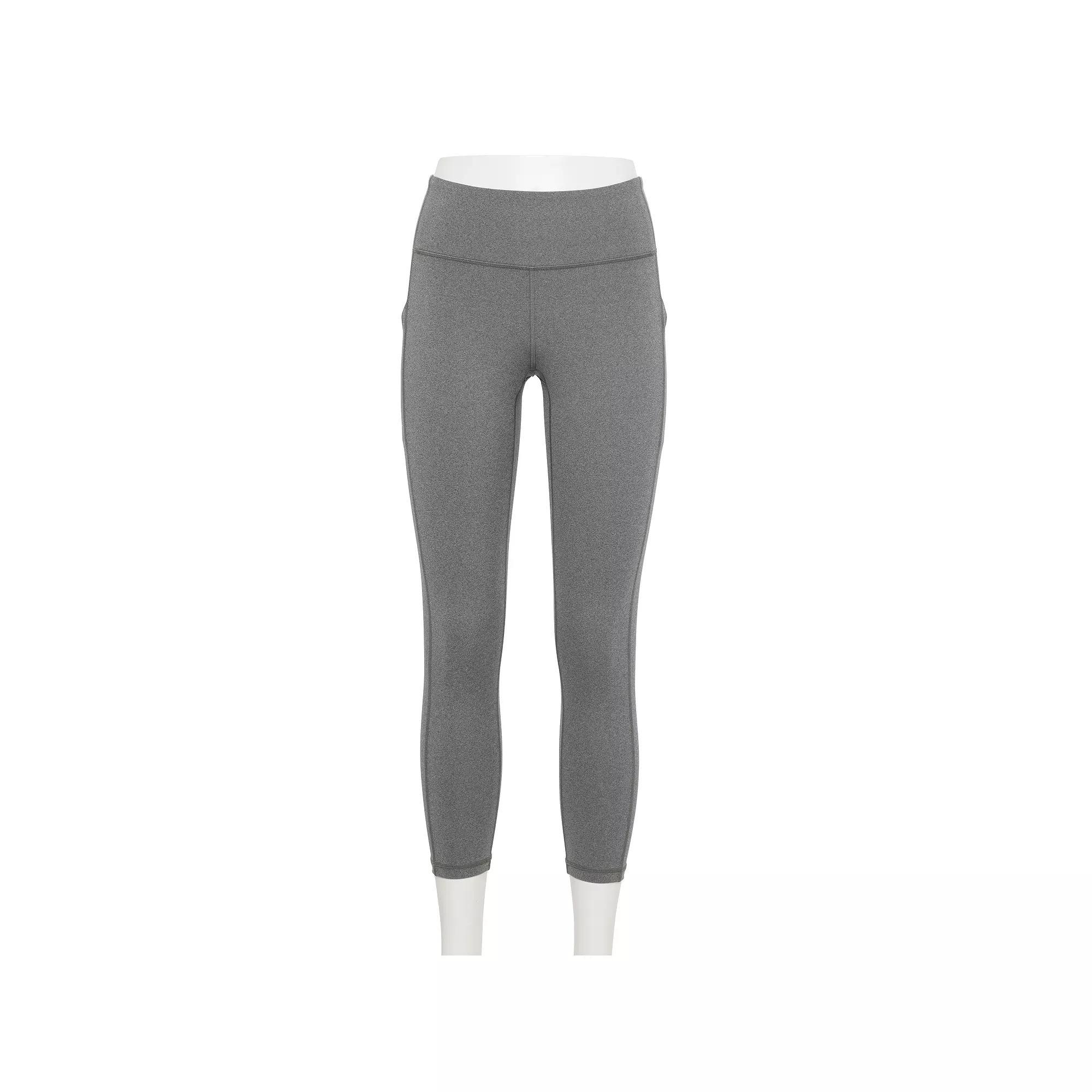 Women's Tek Gear® Adaptive Ultrastretch High-Waisted 7/8 Leggings, Size: Small, Grey Product Image