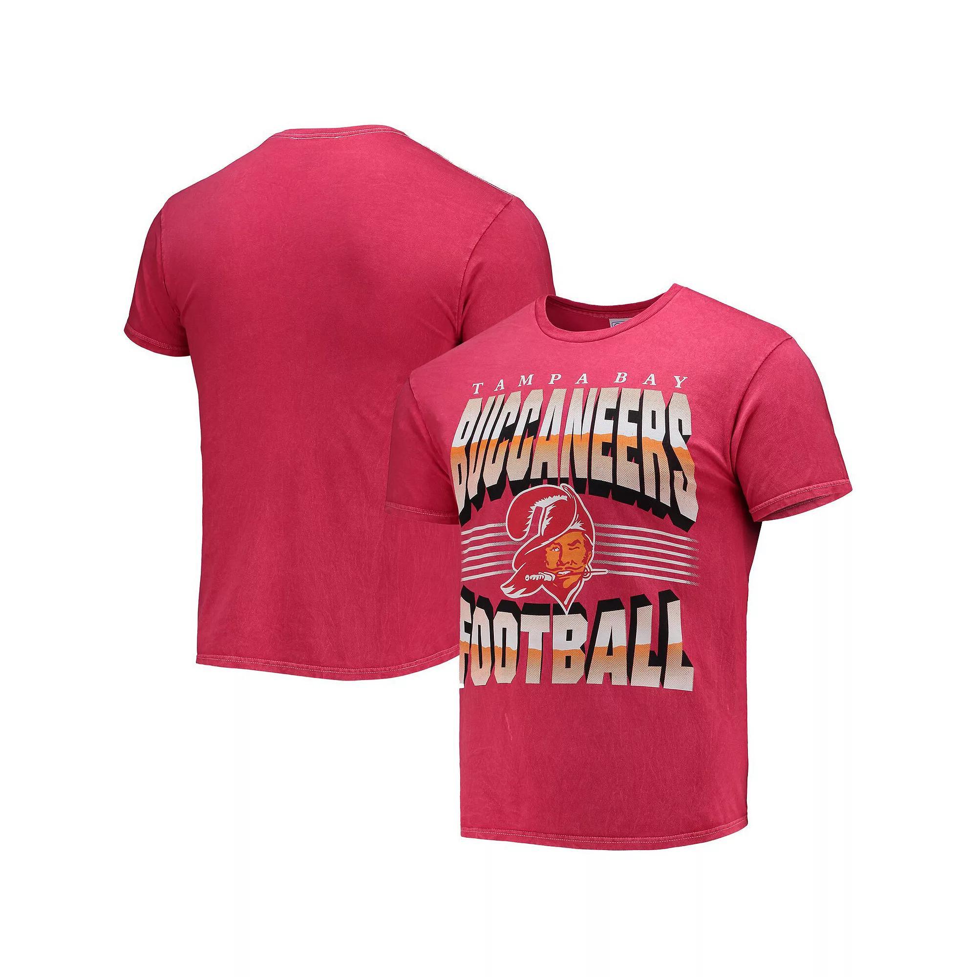 Men's '47 Red Tampa Bay Buccaneers Rocker Vintage Tubular T-Shirt, Size: Large Product Image