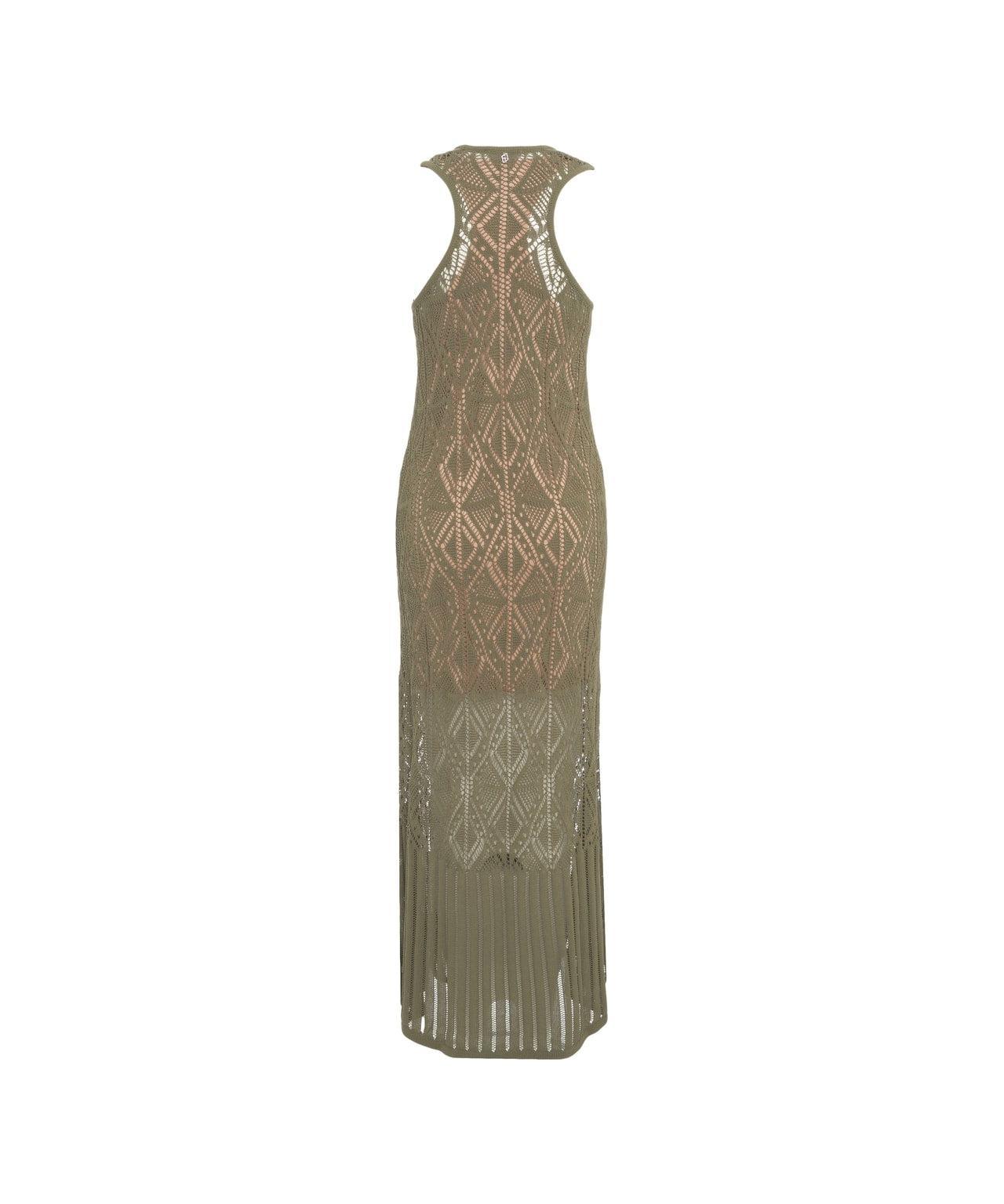 Lace crochet maxi dress Product Image