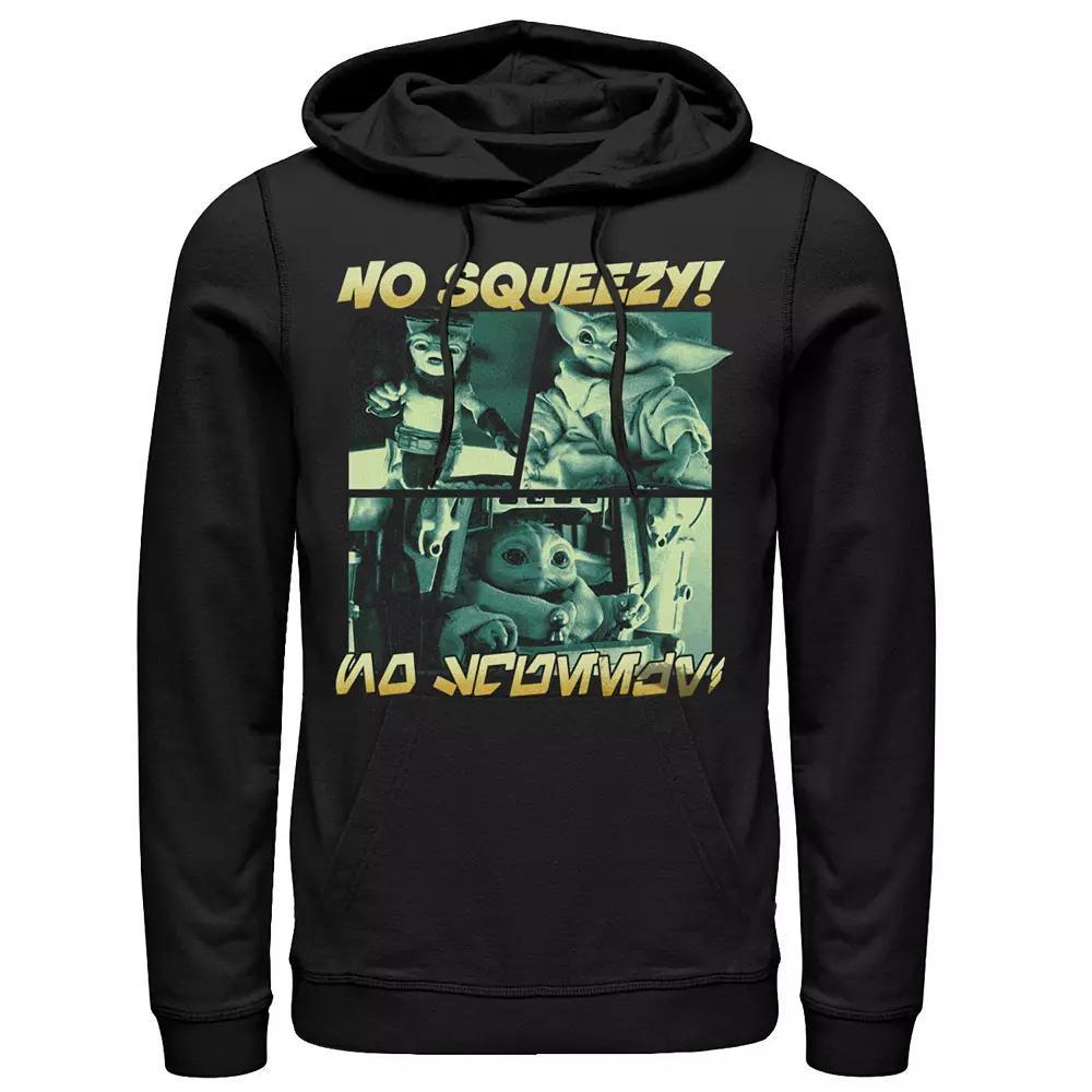 Men's Star Wars The Mandalorian Grogu Anzellan Droidsmith No Squeezy Boxes Graphic Hoodie, Size: XXL, Black Product Image