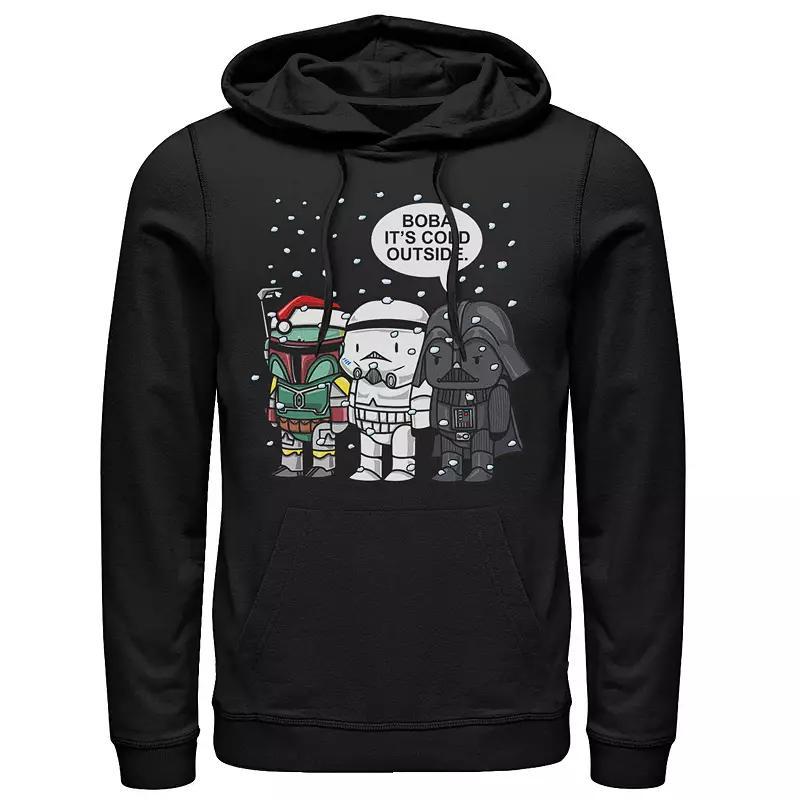 Men's Star Wars Boba It's Cold Outside Chibi Style Hoodie, Size: XL, Grey Heather Product Image