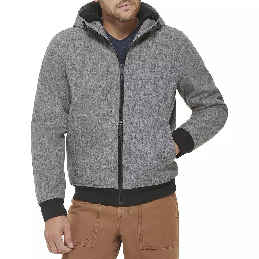 Men's Dockers Sherpa Lined Softshell Hoody, Size: Small, Grey Gray Product Image