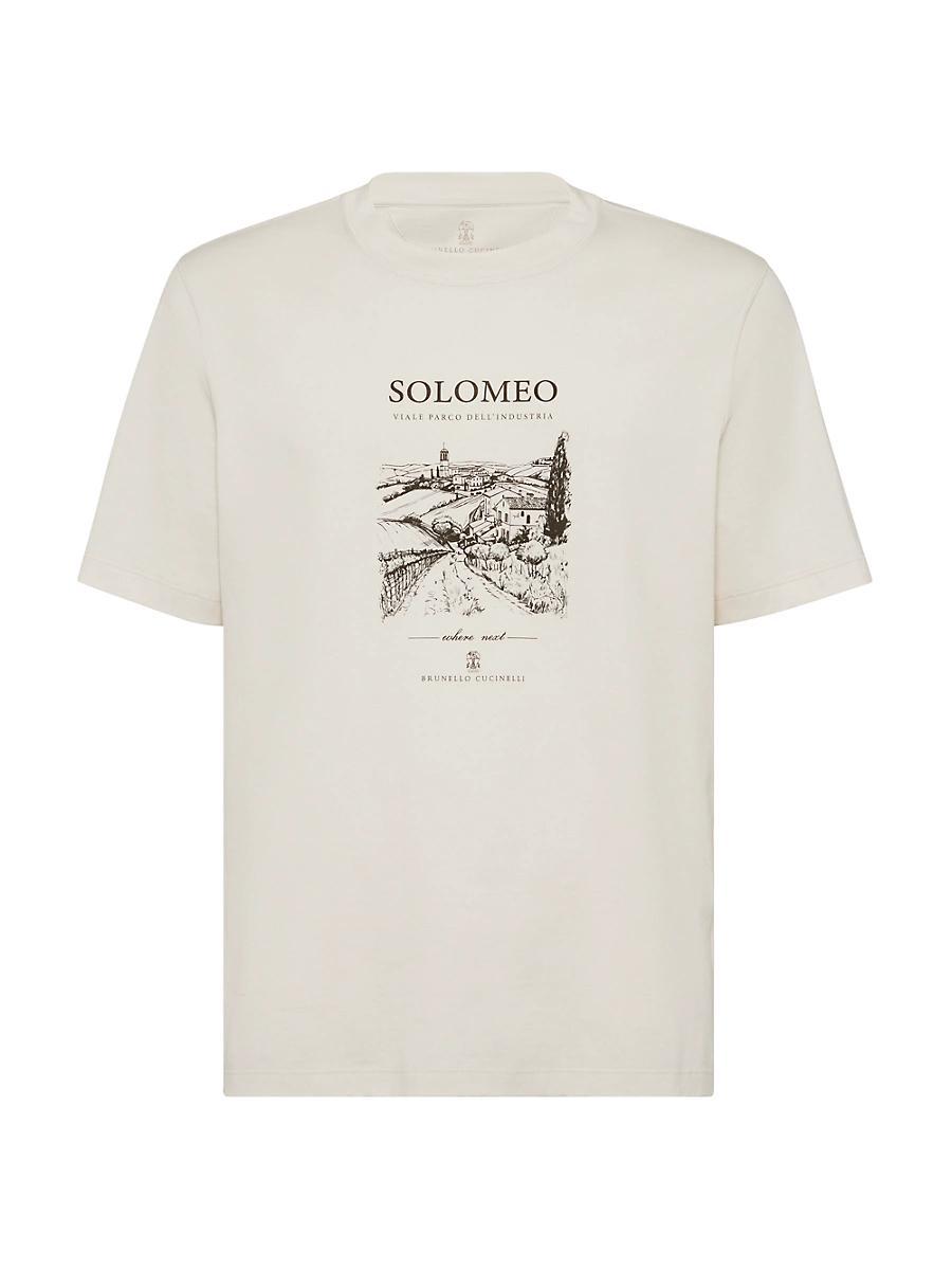 Mens Cotton Jersey Solomeo T-Shirt Product Image