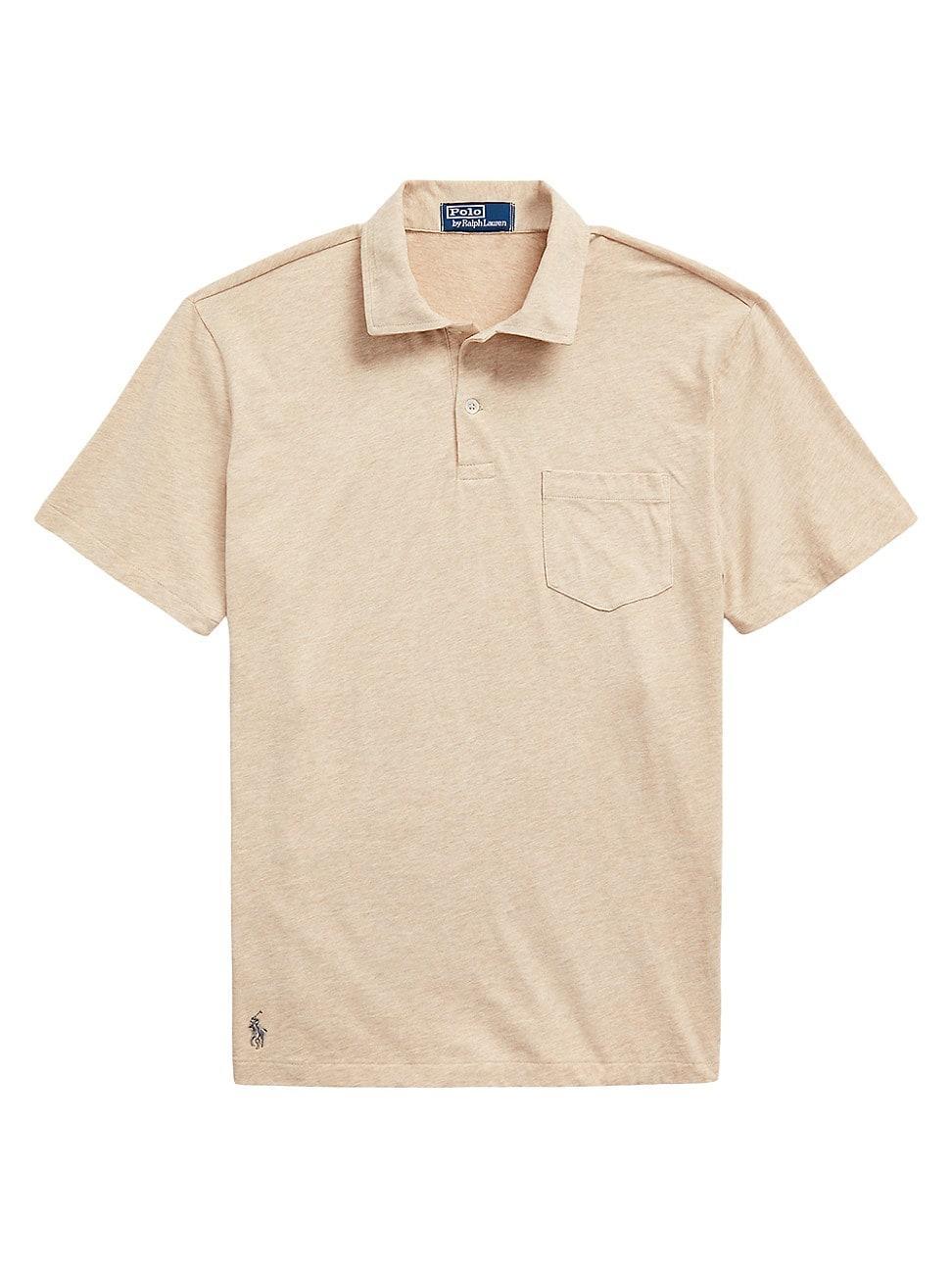 Mens Patch Pocket Jersey Polo Shirt Product Image