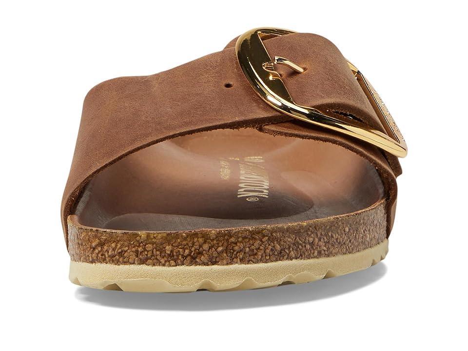 Birkenstock Womens Madrid Big Buckle Detail Oiled Leather Sandals Product Image