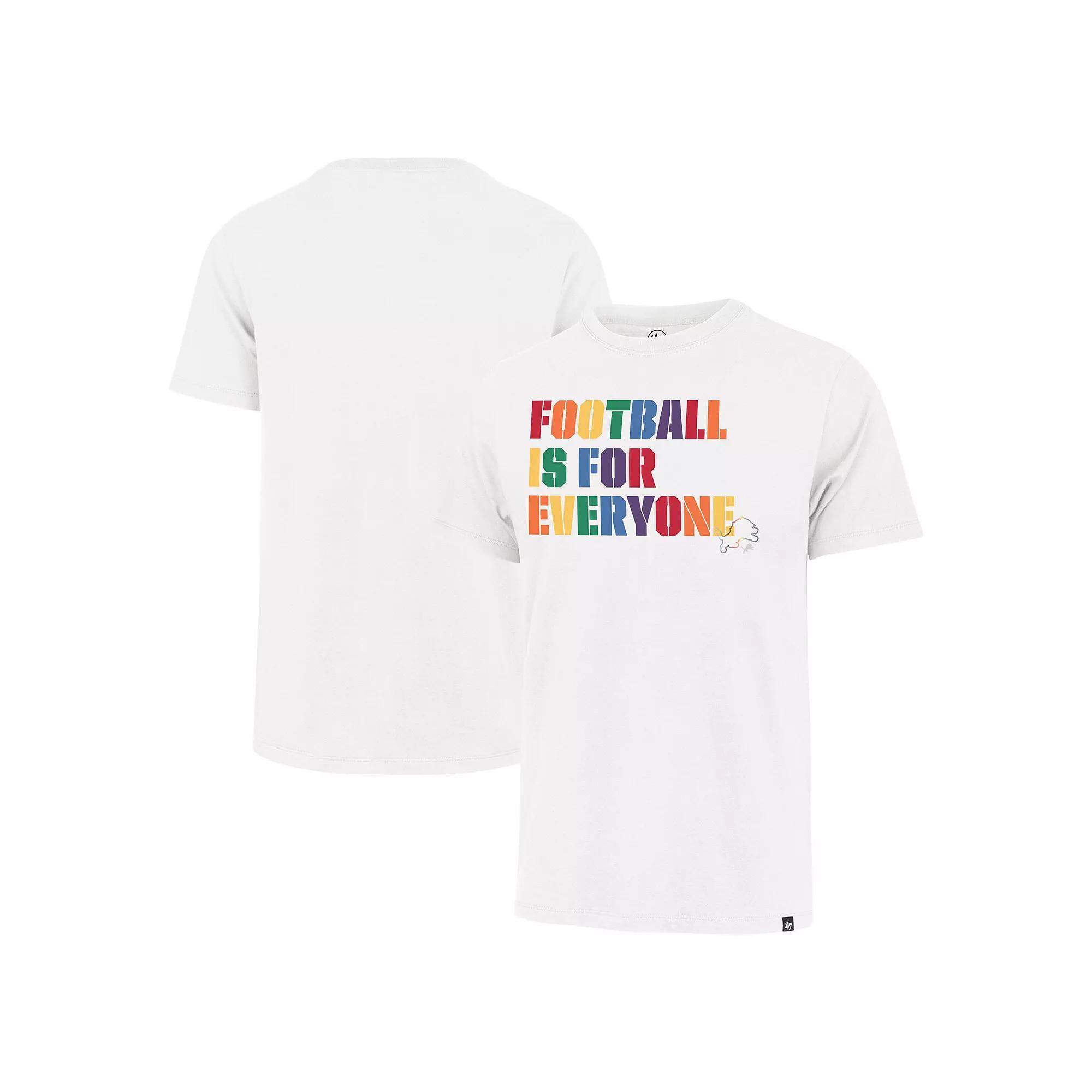 Men's '47 White Detroit Lions Pride Franklin T-Shirt, Size: XL Product Image