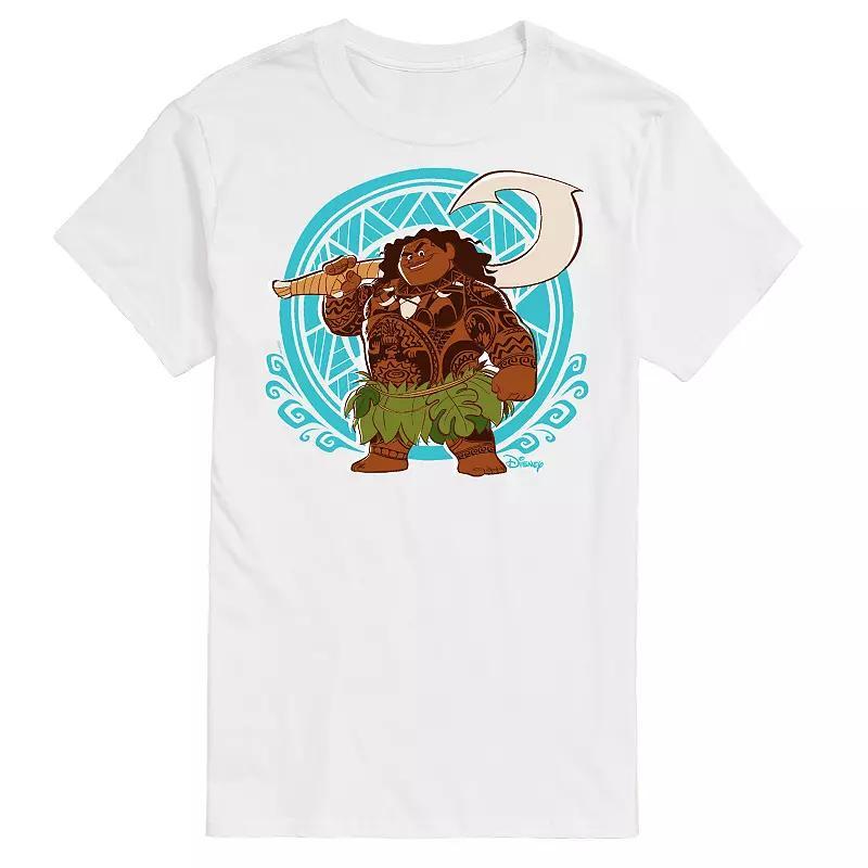 Disney's Moana Men's Maui Pattern Graphic Tee, Size: XL, Blue Product Image
