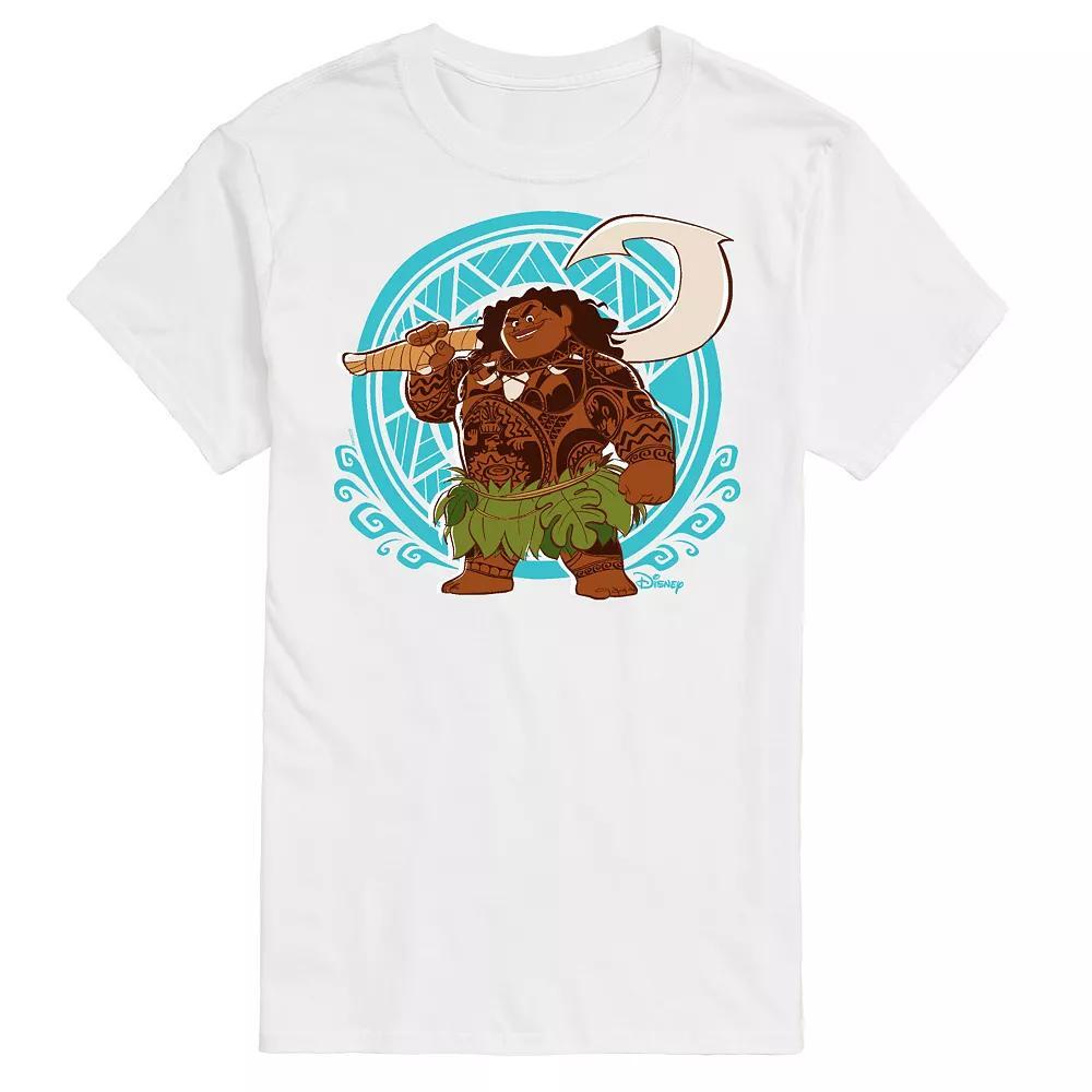 Disney's Moana Men's Maui Pattern Graphic Tee, Size: XL, Blue Product Image