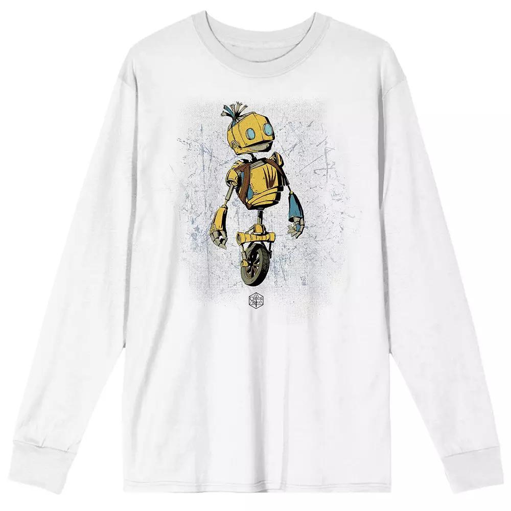 Men's Bioworld Critical Role Campaign 3 Fresh Cut Grass Long Sleeve Graphic Tee, Size: Medium 30, White Product Image