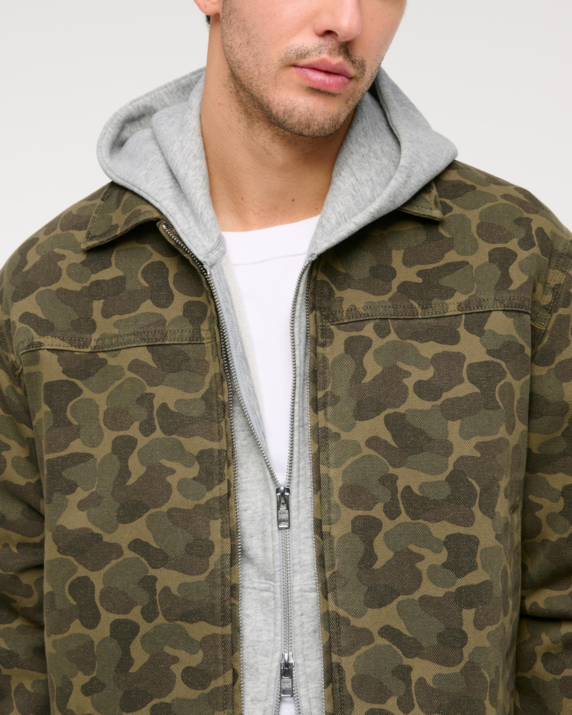 Lightweight Cropped Zip Workwear Jacket Product Image