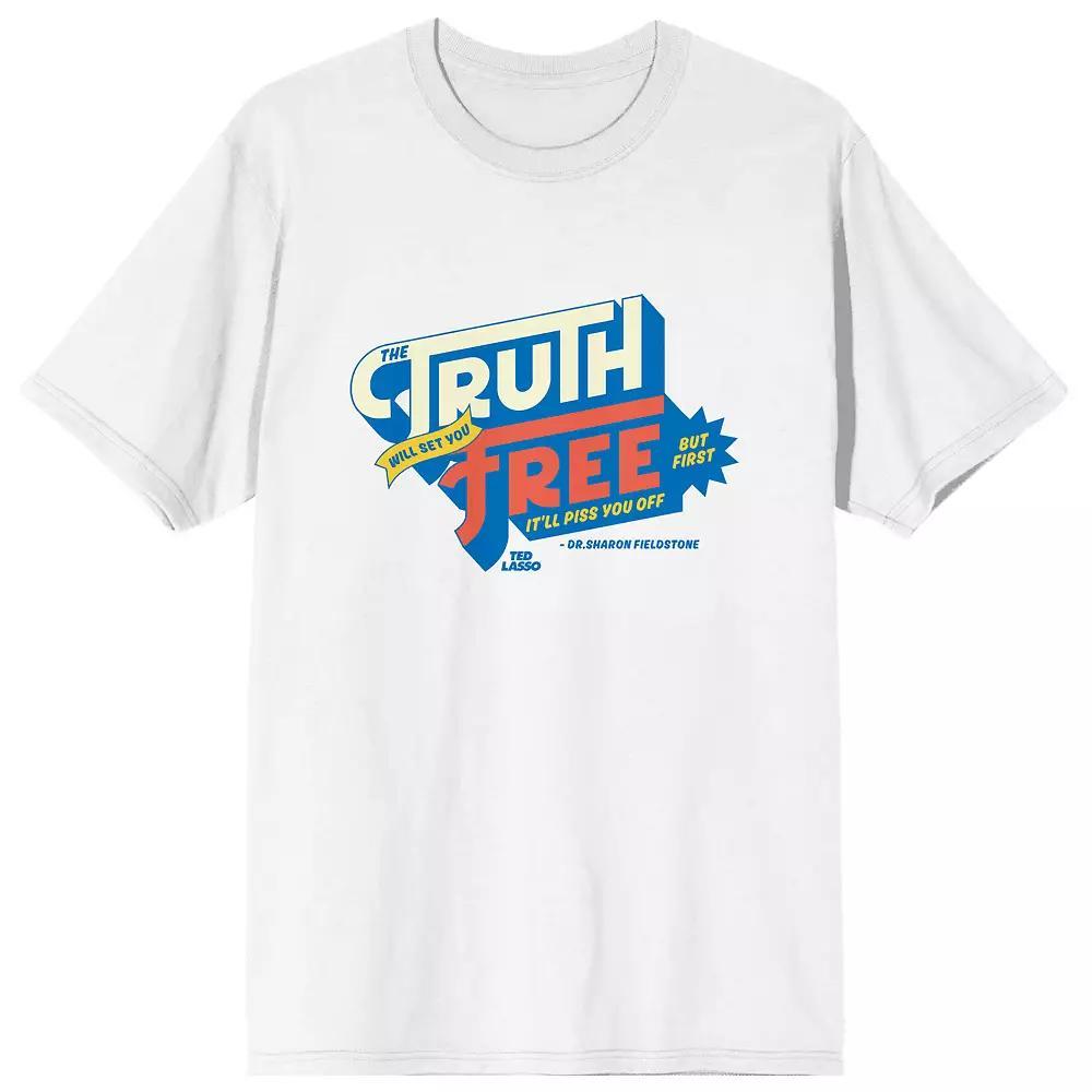 Men's Ted Lasso The Truth Tee, Size: XL, White Product Image