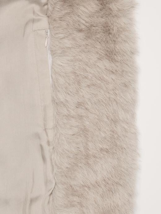 Faux Fur Long Coat Product Image