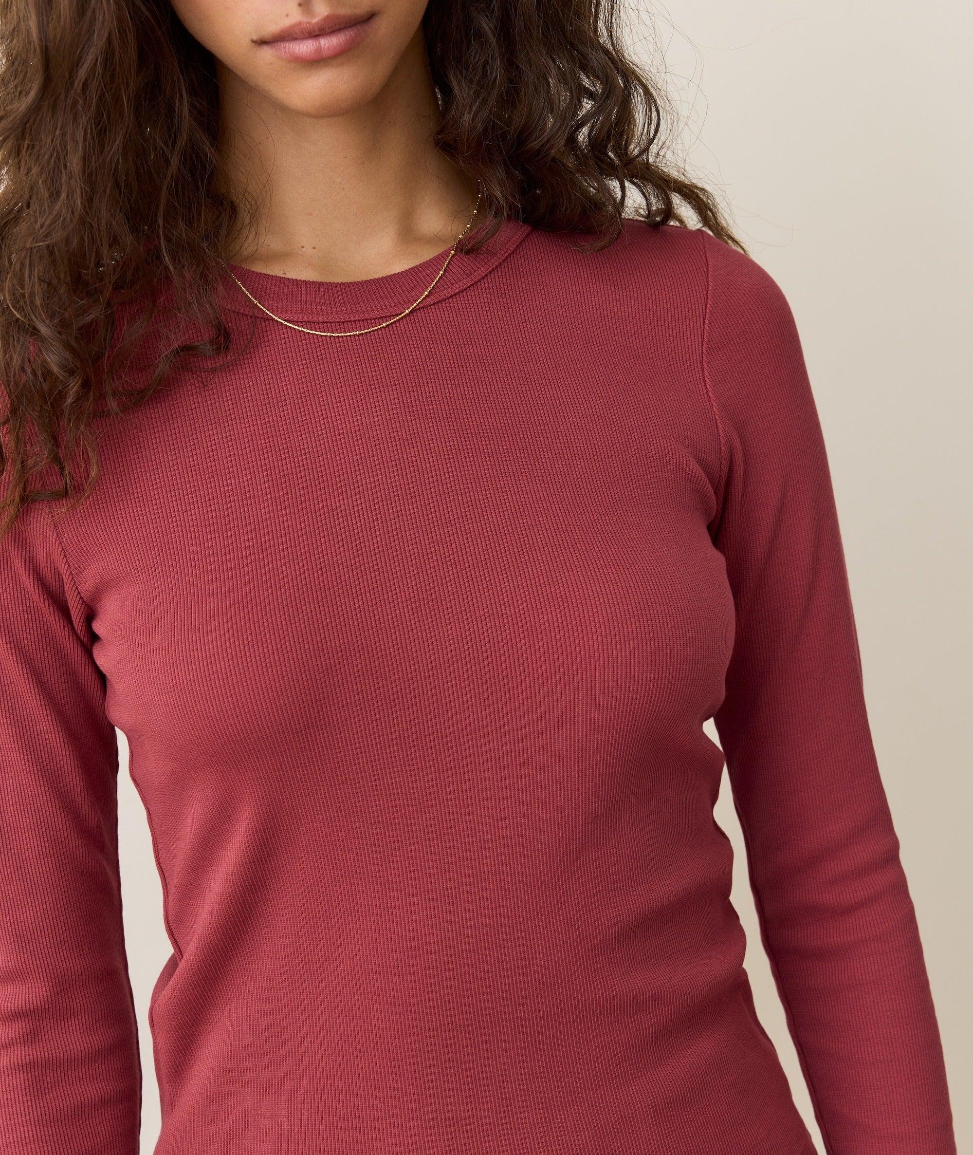 Lexi Rib Sun-In Longsleeve Crew Tee Product Image