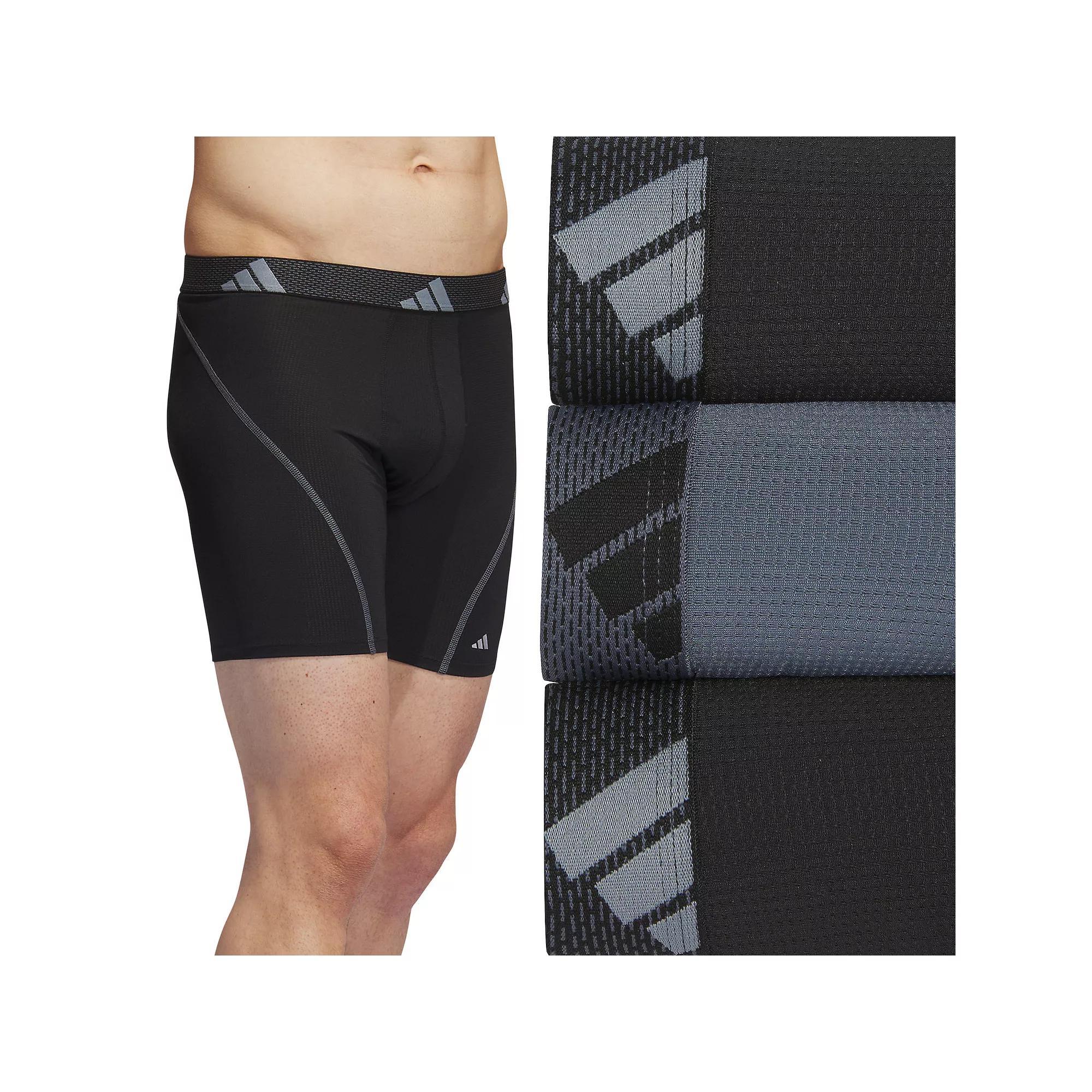 Mens adidas 3-pack Sport Performance Mesh Boxer Briefs Product Image