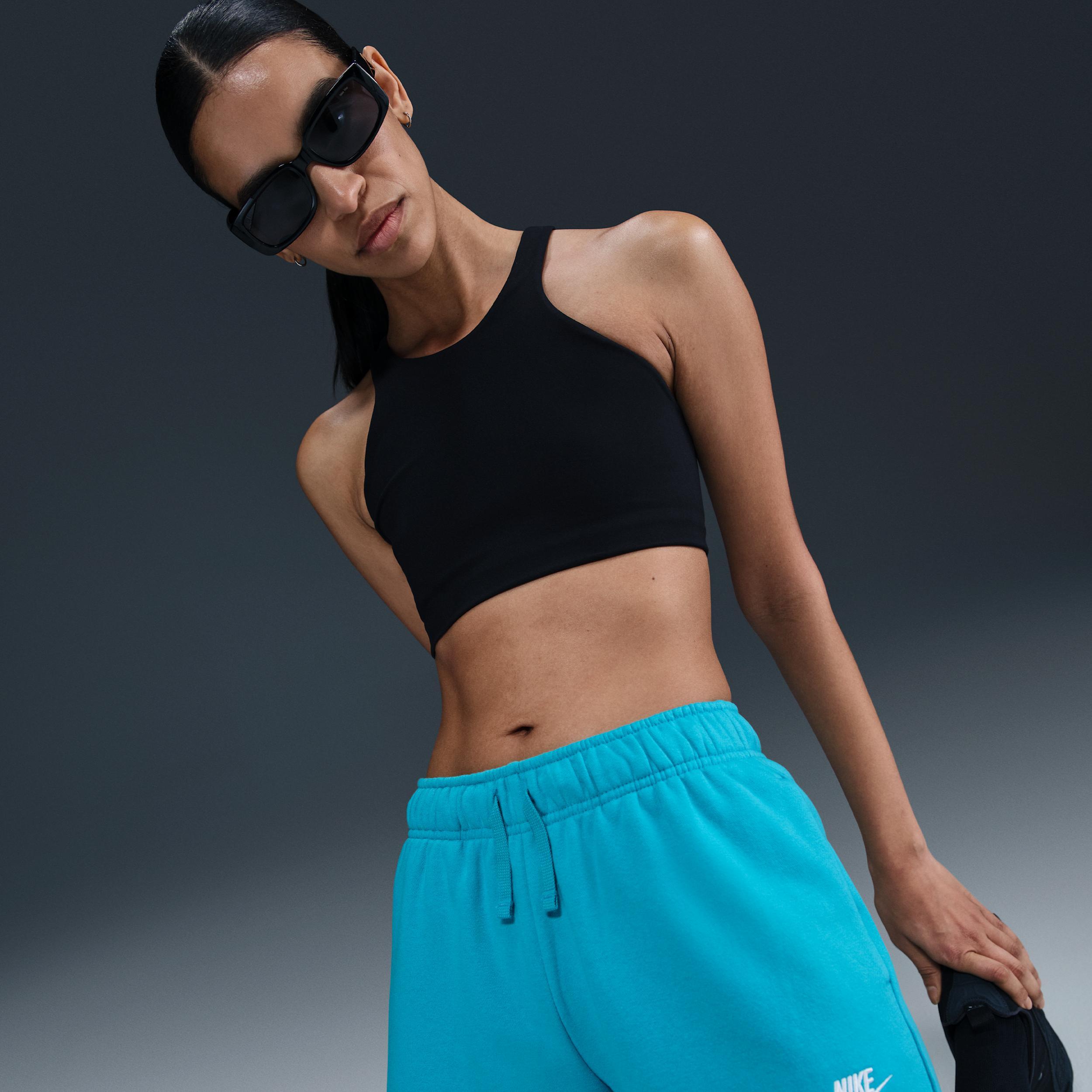 Women's Nike Sportswear Club Fleece Midrise Shorts, Size: Large, Dusty Cactus Product Image