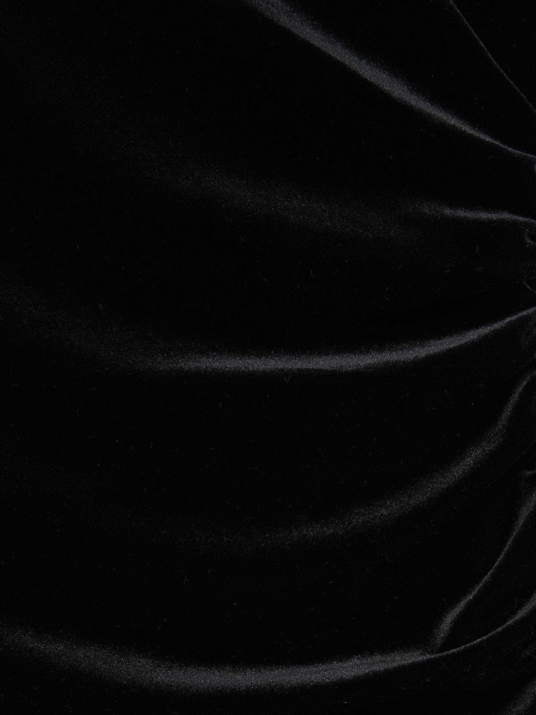 Velvet Ruched Mini Dress in Black Product Image