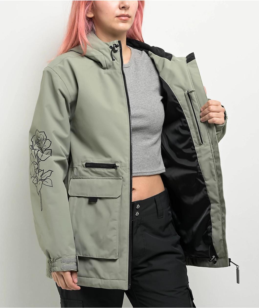 Broken Promises Last Time Grey Snowboard Jacket Product Image