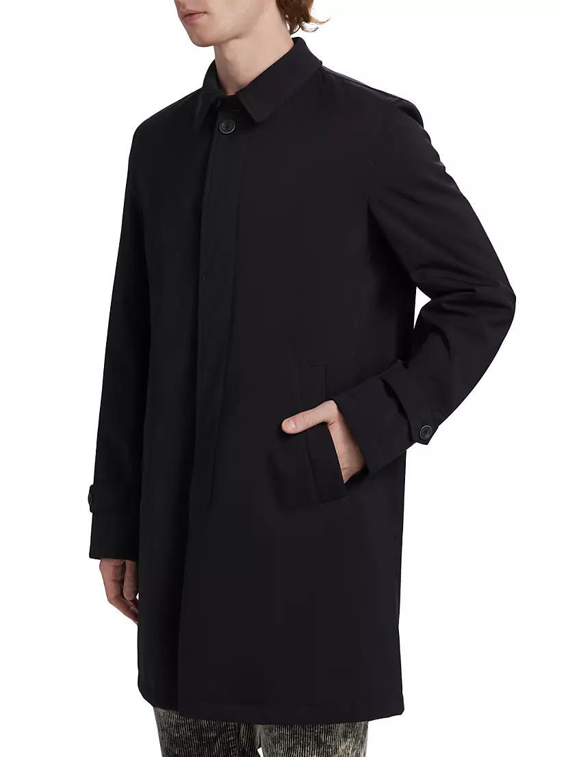 Stretch Nylon Twill Overcoat Product Image