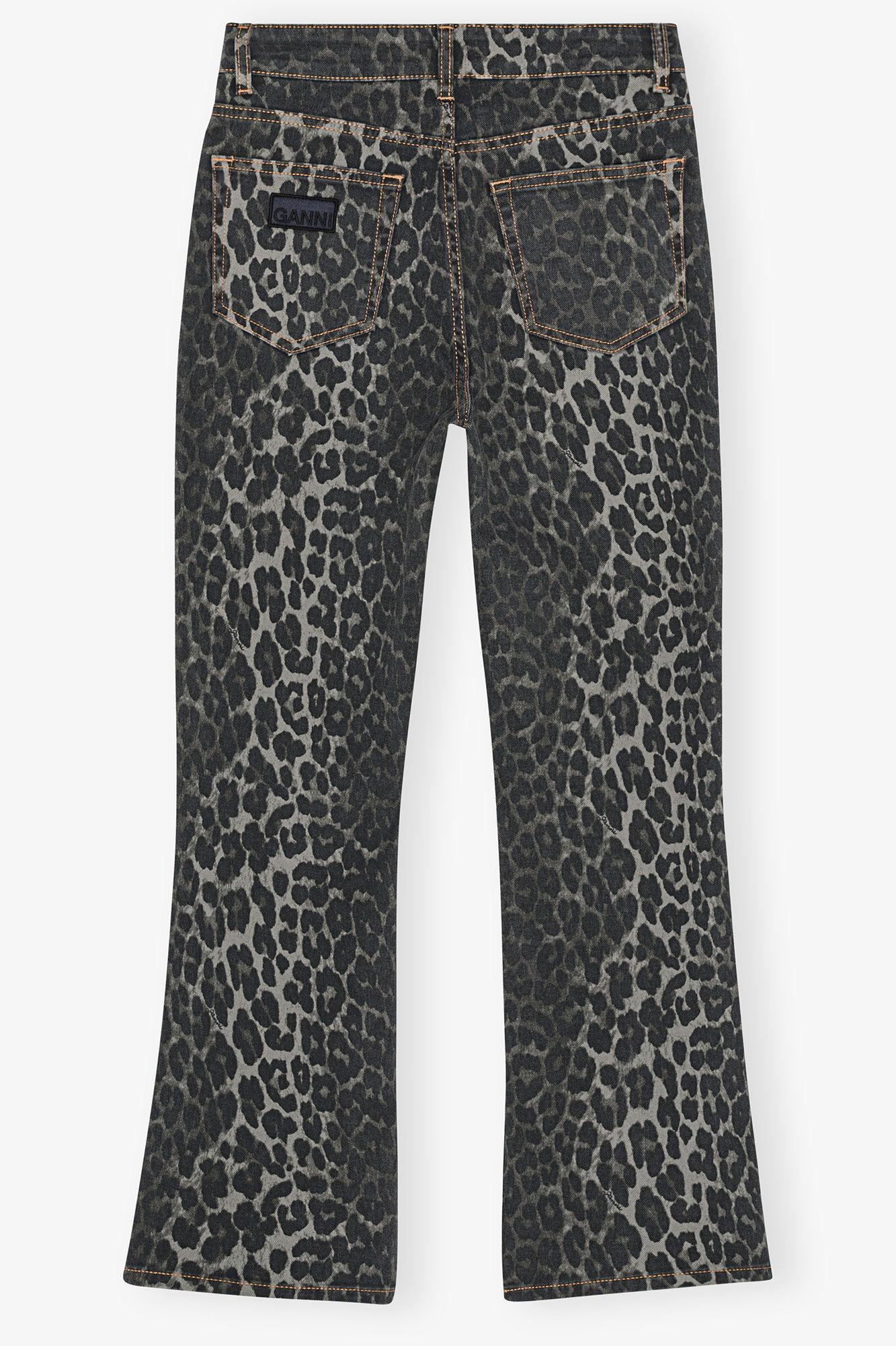 Grey Leopard Betzy Jeans Product Image