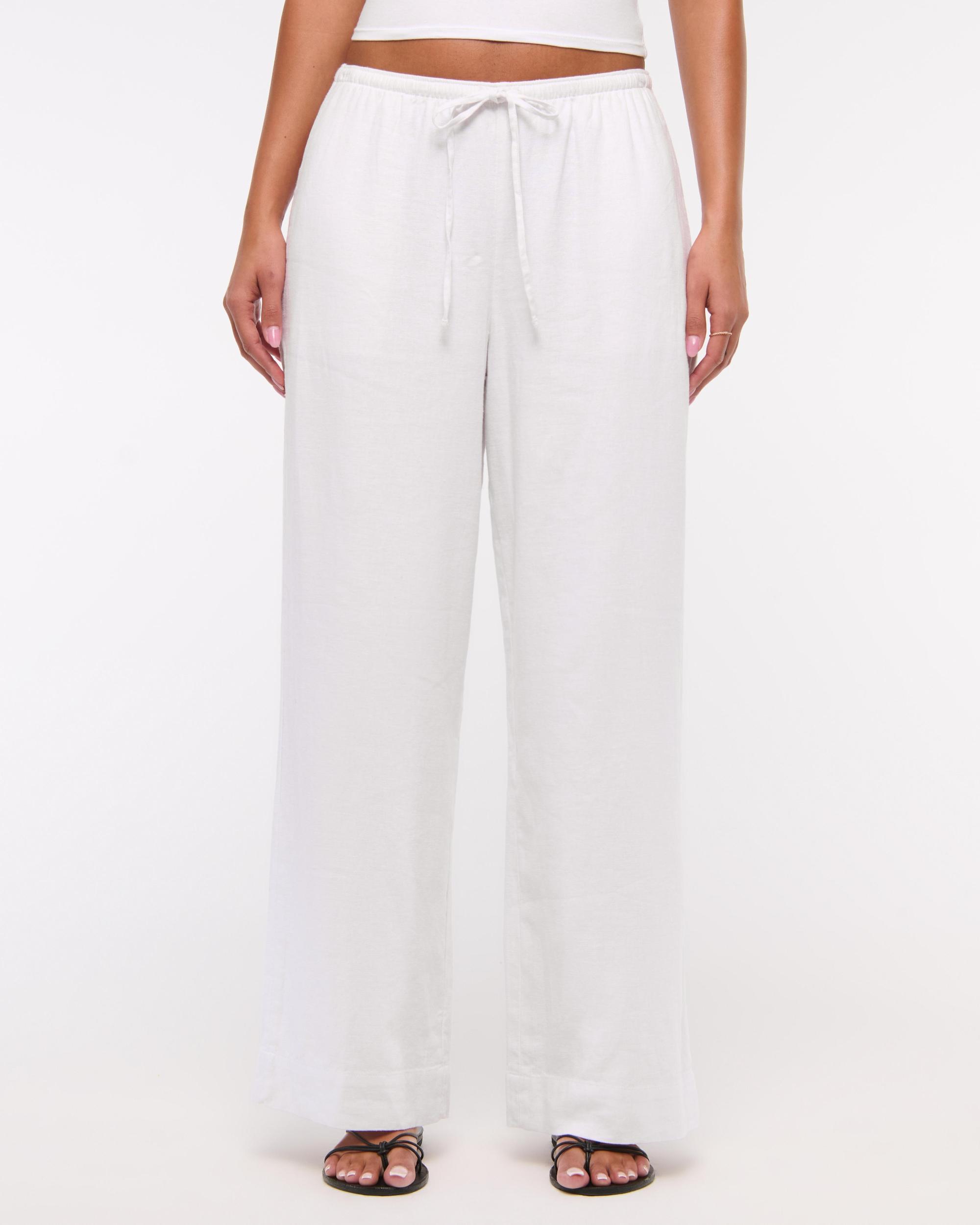 Linen Blend Pull-On Pant Product Image