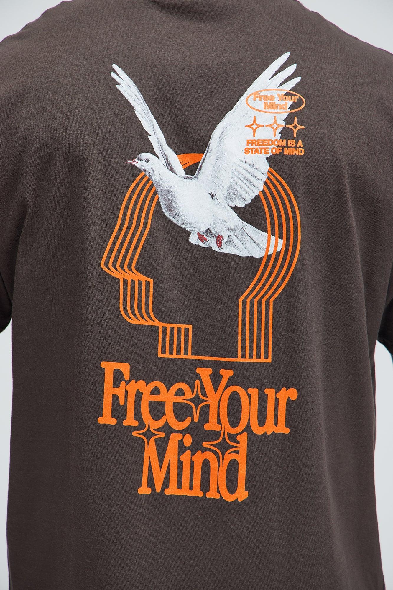Free Your Mind Short Sleeve Tee - Brown Product Image