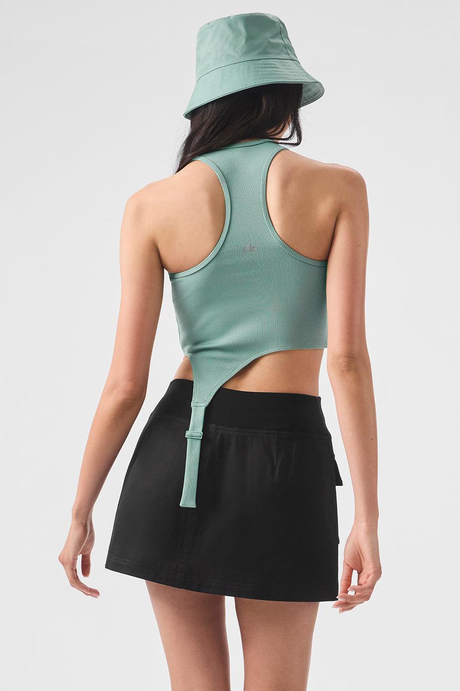 Alosoft Ribbed Revelation Tank - Botanical Green Product Image
