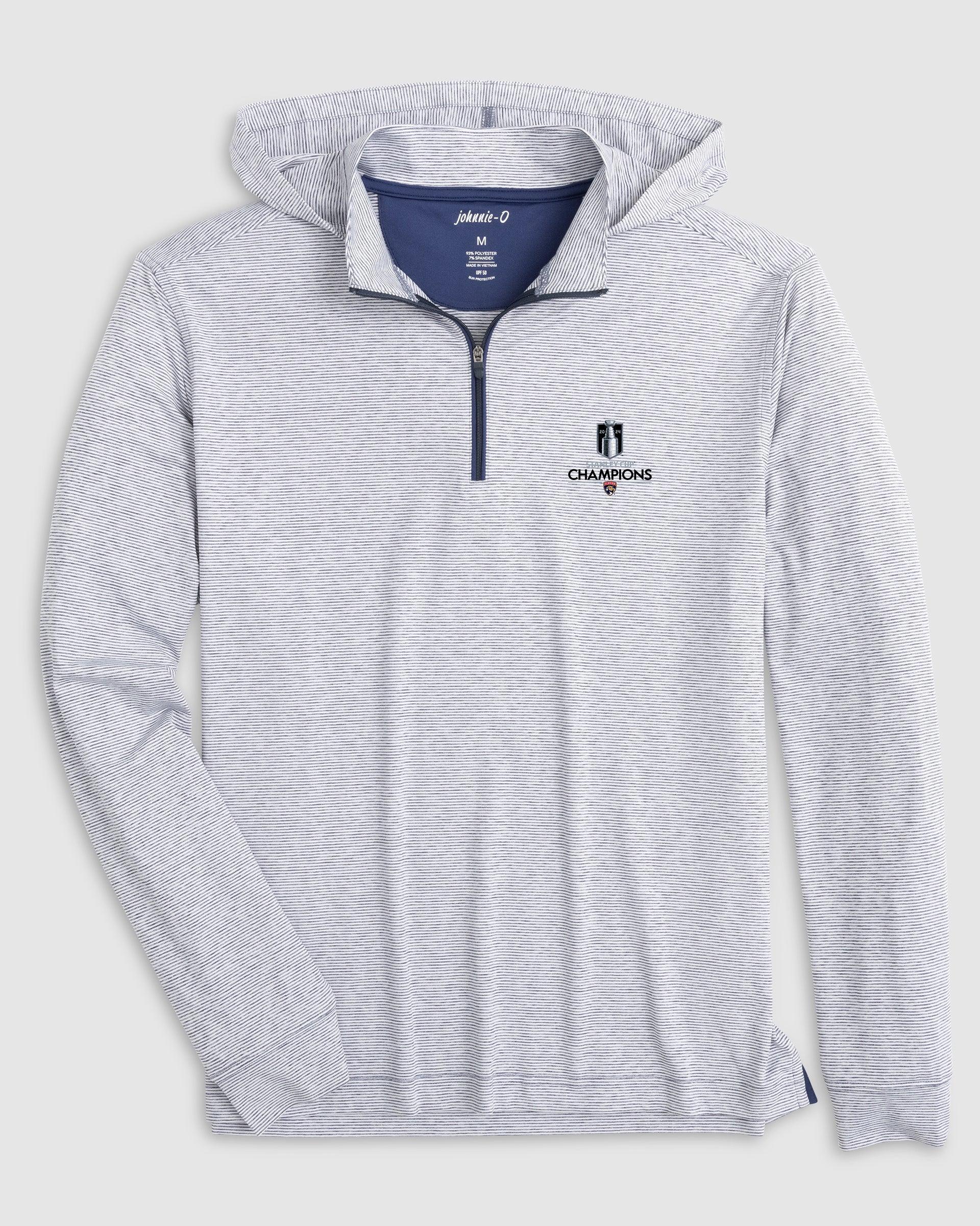 Florida Panthers Hybrid Performance 1/4 Zip Hoodie - 2024 Stanley Cup Champions Logo Product Image
