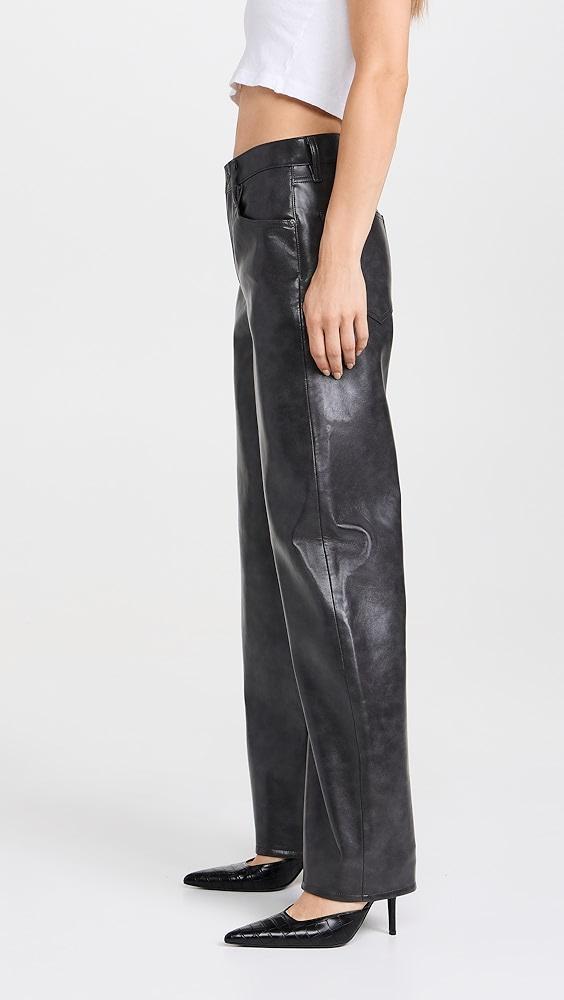 AGOLDE Recycled Leather Low Curve Pants | Shopbop Product Image