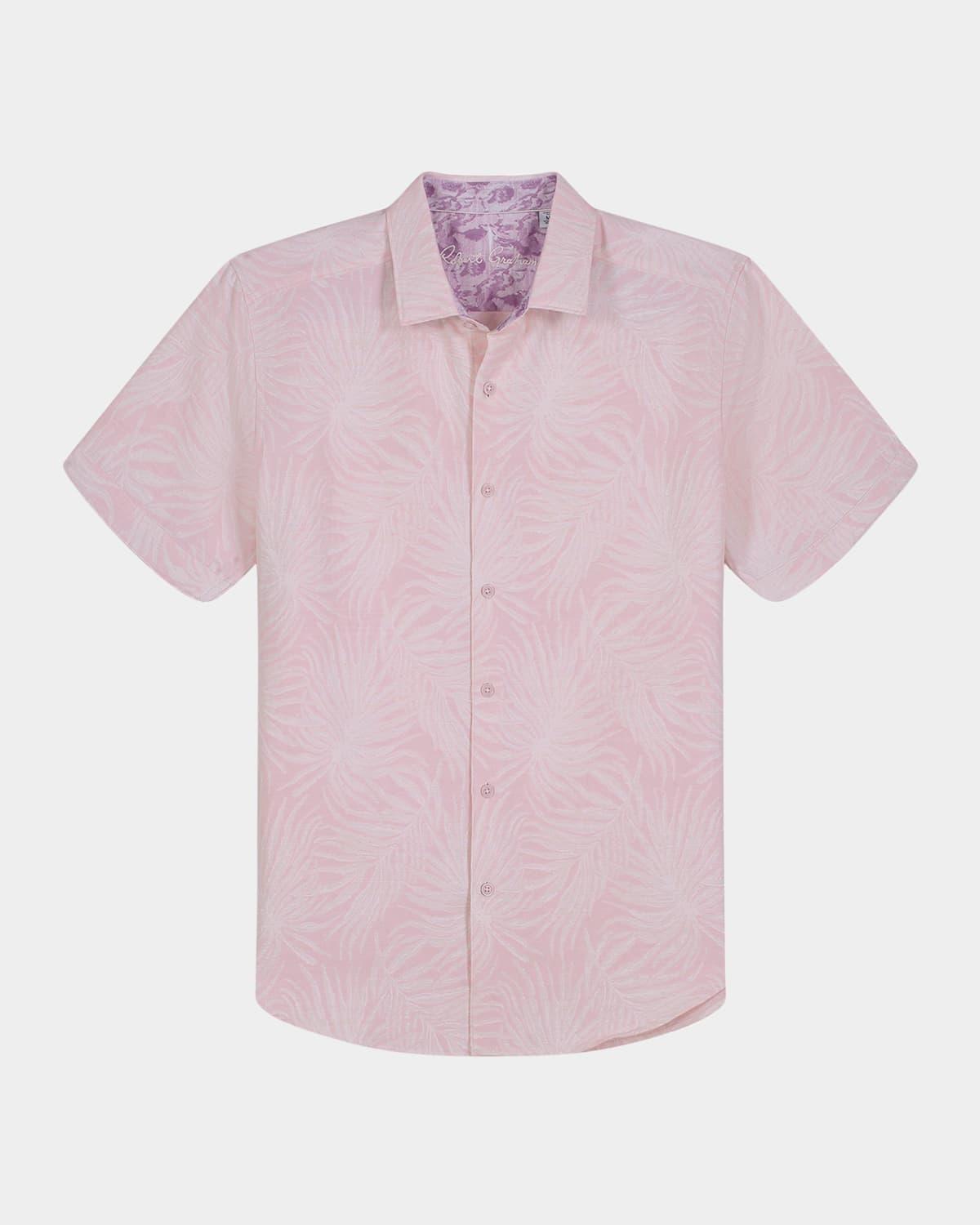 Mens Royal Palms Jacquard Short-Sleeve Shirt Product Image