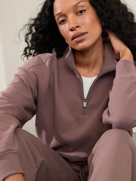 Forever Fleece 1/2 Zip High Hip Sweatshirt Product Image