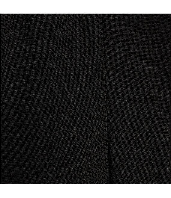 Caroline Rose Stretch Knit Split Hem Pull-On Pants Product Image