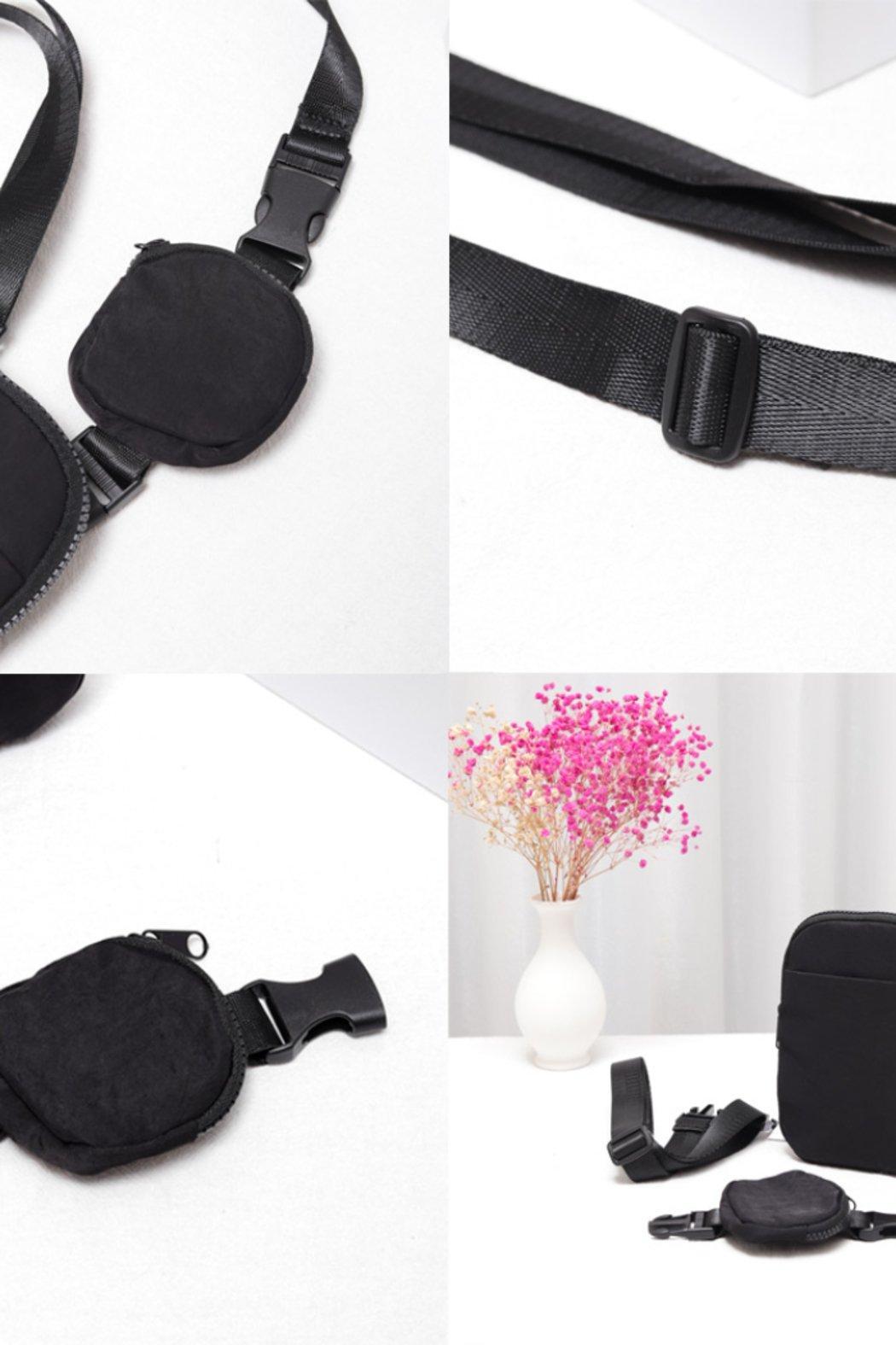 Solid Nylon Sling Bag / Fanny Pack / Belt Bag Product Image