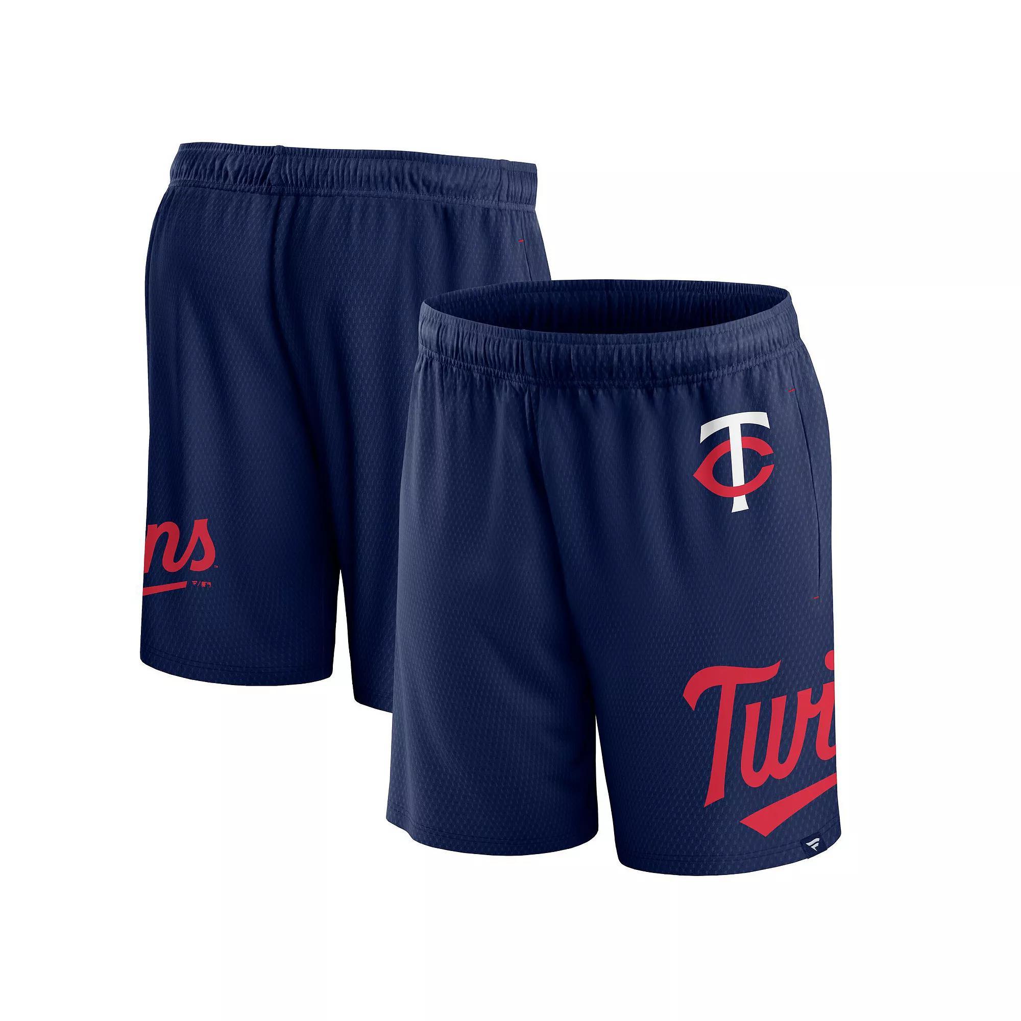 Men's Fanatics Branded Navy Minnesota Twins Clincher Mesh Shorts, Size: Small, Blue Product Image