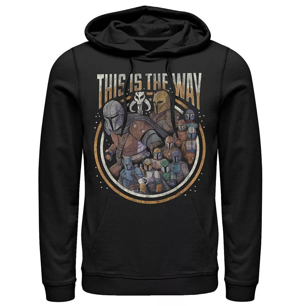 Men's Star Wars The Mandalorian Group Shot This Is The Way Hoodie, Size: 3XL, Black Product Image