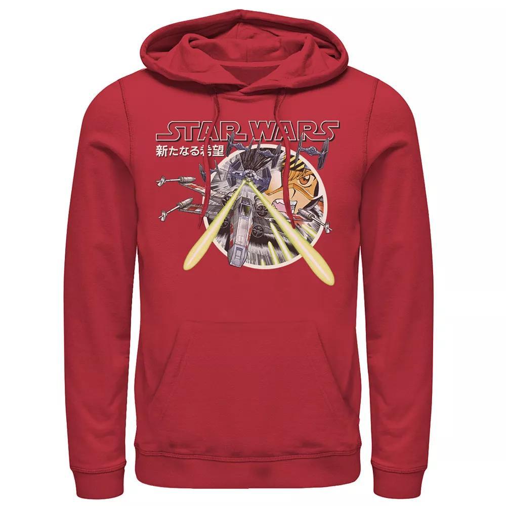 Men's Star Wars Kanji Red Five Action Hoodie, Size: Small Product Image