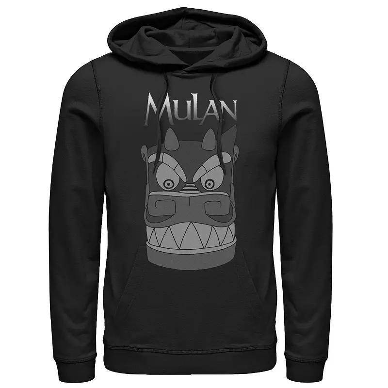 Disney's Mulan Stone Dragon Head Men's Hoodie, Size: Large, Black Product Image