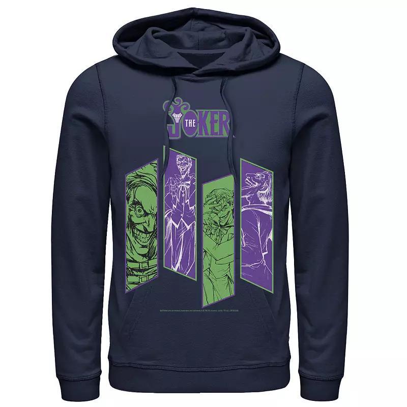 Mens DC Comics Batman Joker Panels Hoodie, Men's, Size: Large, Blue Product Image