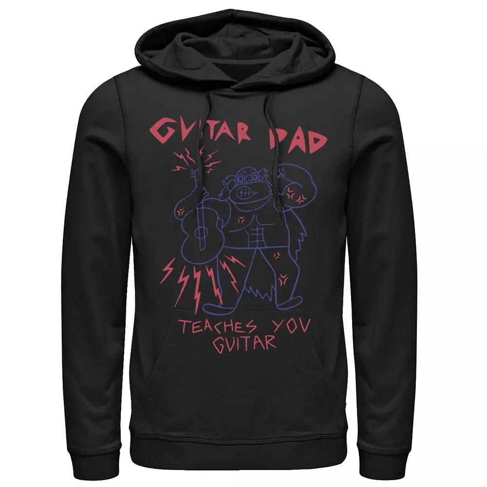 Men's Cartoon Network Steven Universe Guitar Dad Poster Hoodie, Size: Medium, Black Product Image