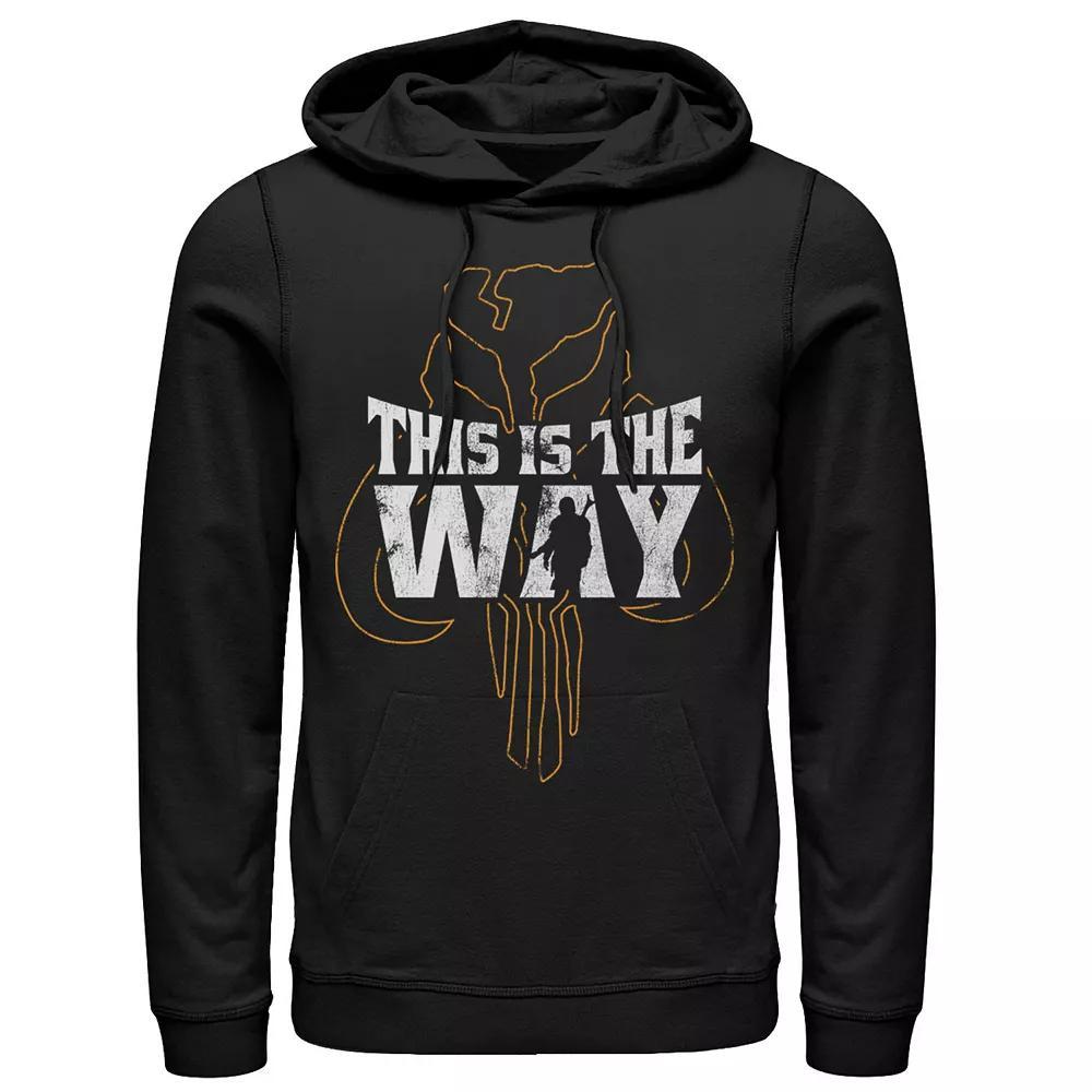 Men's Star Wars The Mandalorian This Is The Way Mythosaur Overlay Hoodie, Size: 3XL, Black Product Image