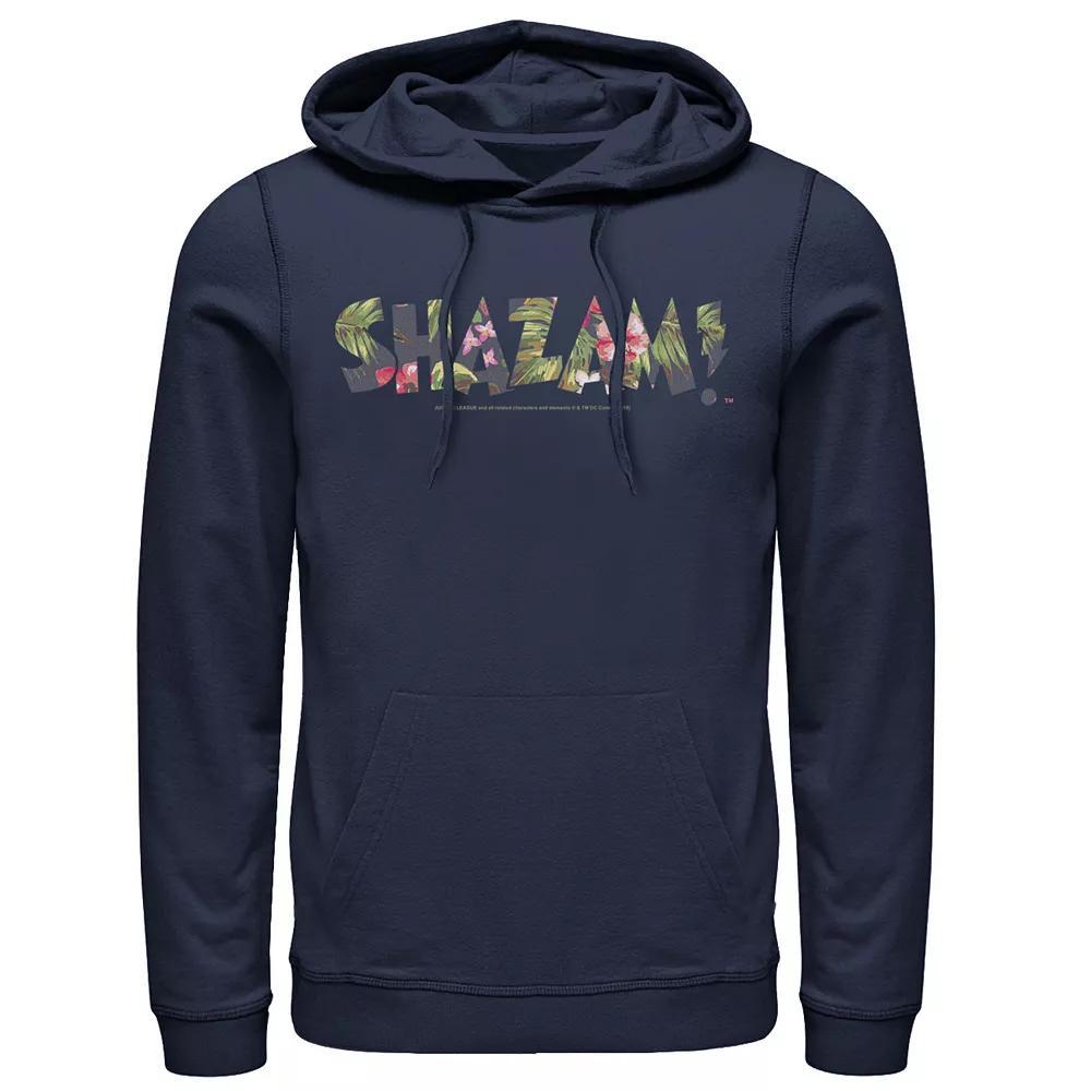 Men's DC Comics Shazam Tropical Logo Hoodie, Size: Large, Black Product Image