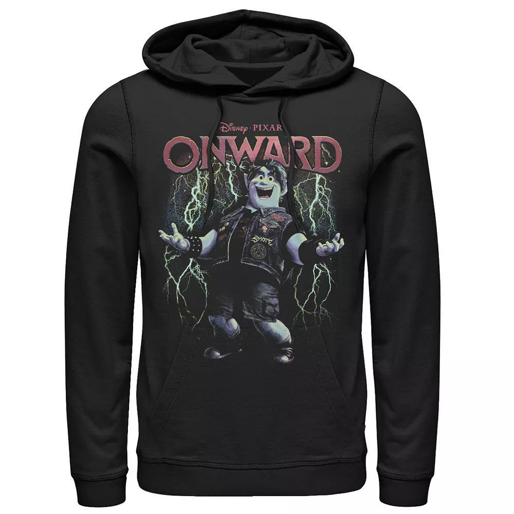 Men's Disney/Pixar Onward Barley Lightning Portrait Hoodie, Size: XL, Black Product Image