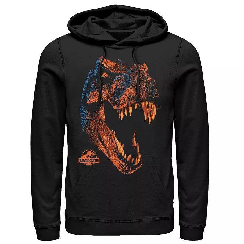 Mens Jurassic Park T-Rex Gradient Sunset Hoodie Product Image
