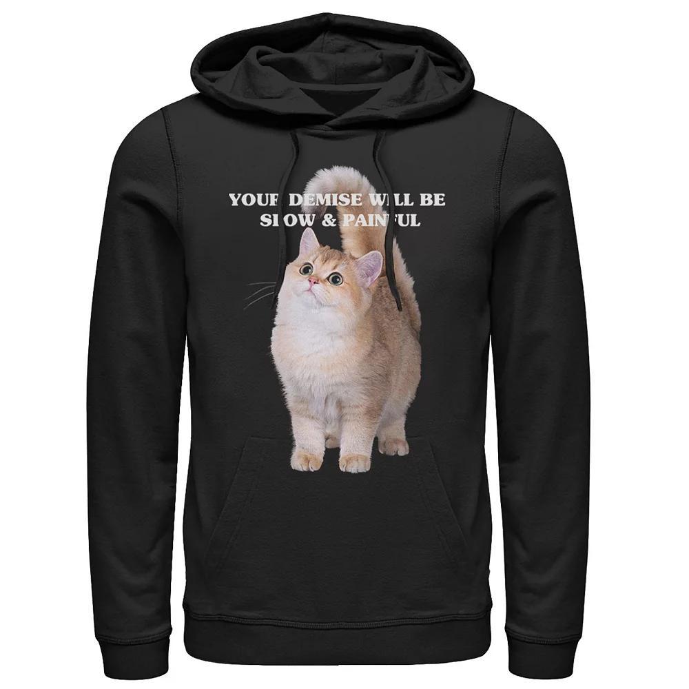 Men's Demise Cat Hoodie, Size: Medium, Black Product Image