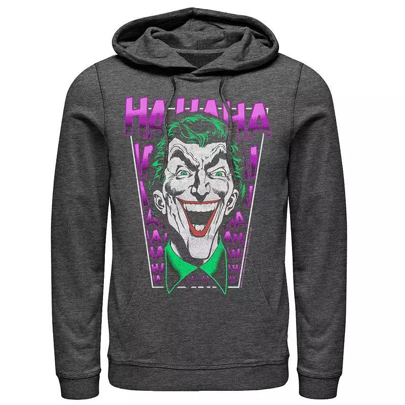 Men's DC Comics Batman The Joker Laughing Hoodie, Size: Medium, Black Product Image