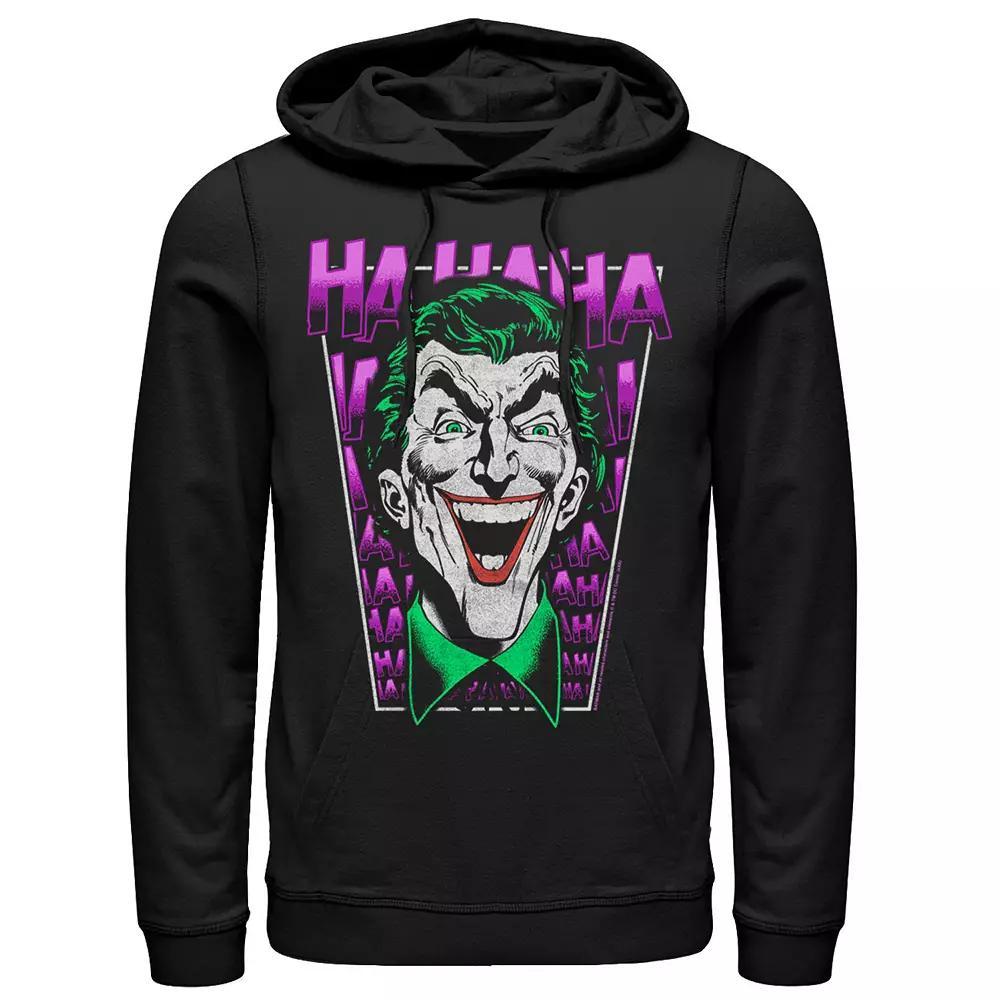 Men's DC Comics Batman The Joker Laughing Hoodie, Size: Medium, Black Product Image
