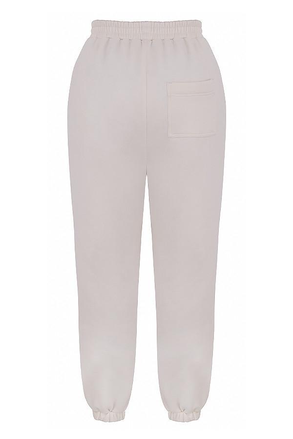 Sky Off White Fleece Back Jogging Trousers Product Image