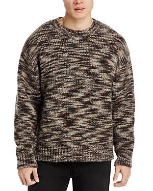 Mens Textured Tweed Crewneck Sweater Product Image